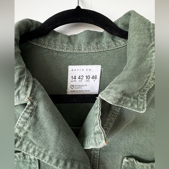 Primark Denim boiler suit / jumpsuit in olive green - Picture 4 of 4